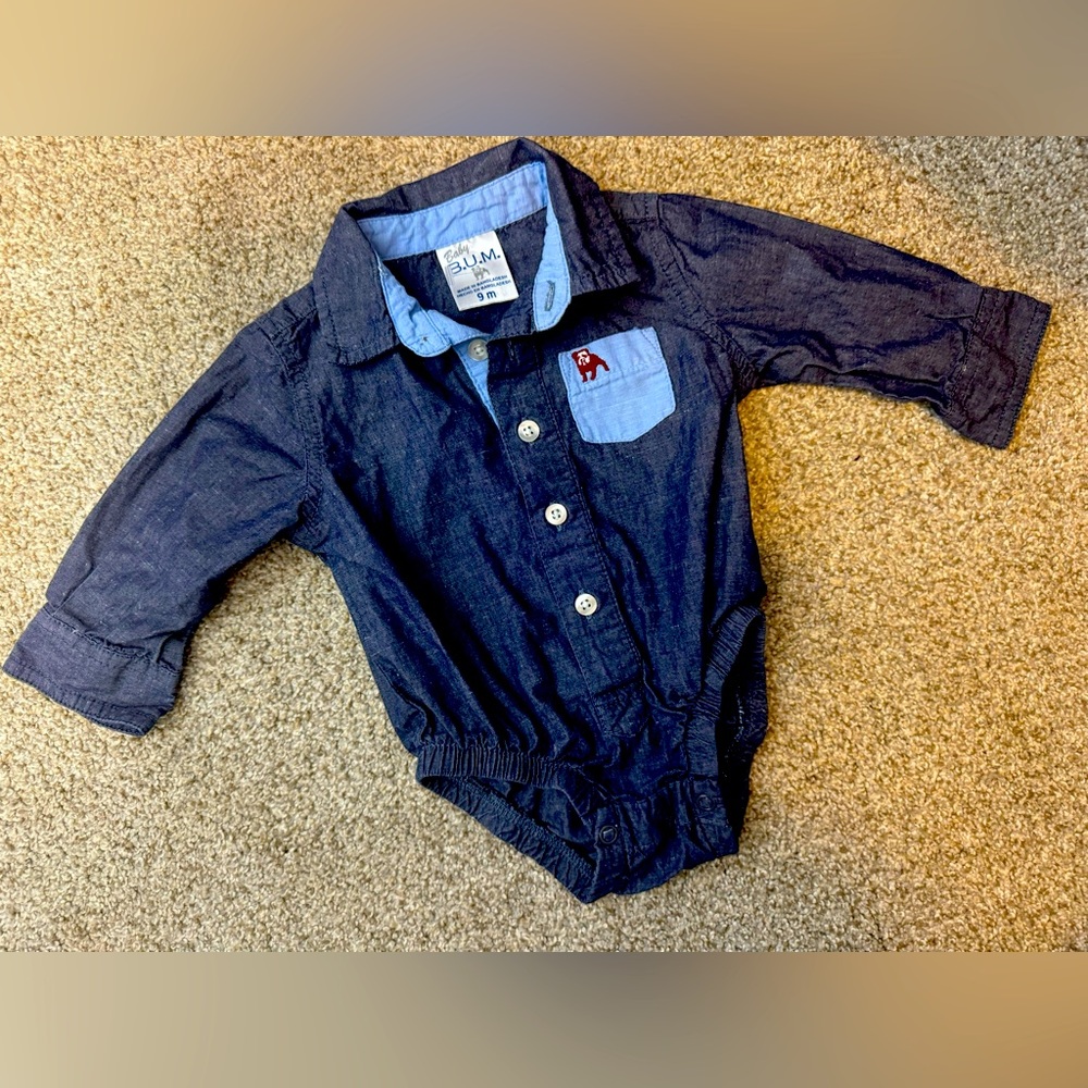 Baby B.U.M infant denim body suit
